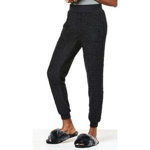Lacey Chabert Marshmallow Chenille Cozy Jogger Pant 805-633 Black 3X